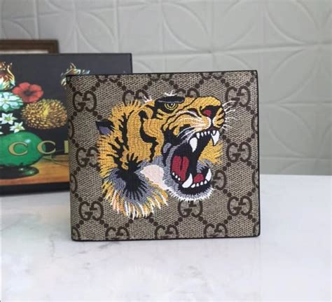gucci lion wallet